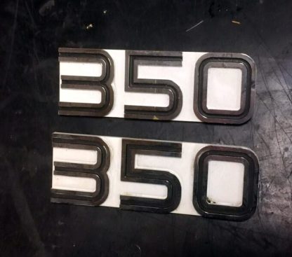 Ducati 350 GTL set of side cover badges