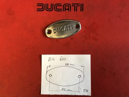 Ducati clutch cover side badge