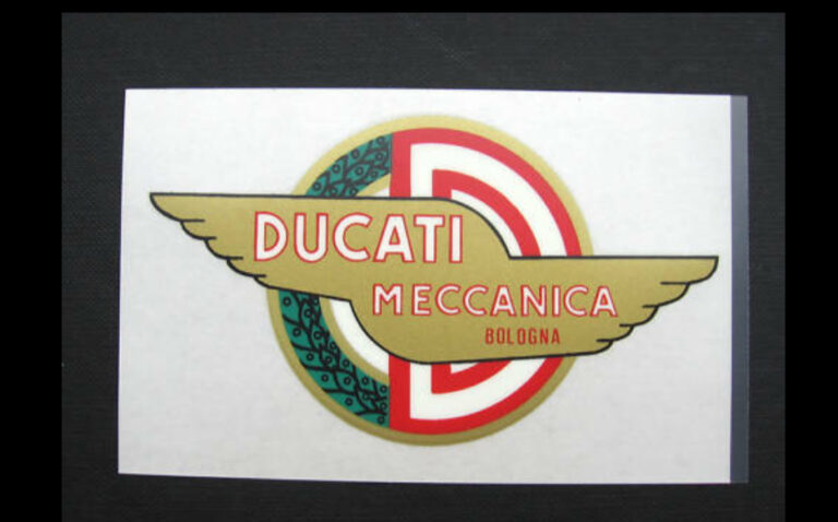 Ducati Meccanica Tank Decal - Classic Italian Bikes