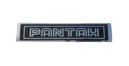 Pantah belt cover metal decal