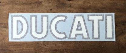 Ducati Vintage logo garage or door,large size,black and white